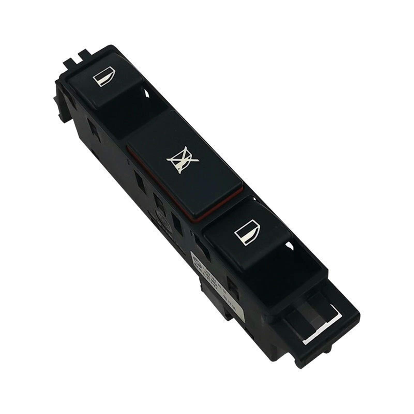 Interrupteur de Levage pour vitres Pièces Automobiles Saumonterie de fenêtre électrique Double rangée 61316902184 Interrupteur de Levage de fenêtre Noir