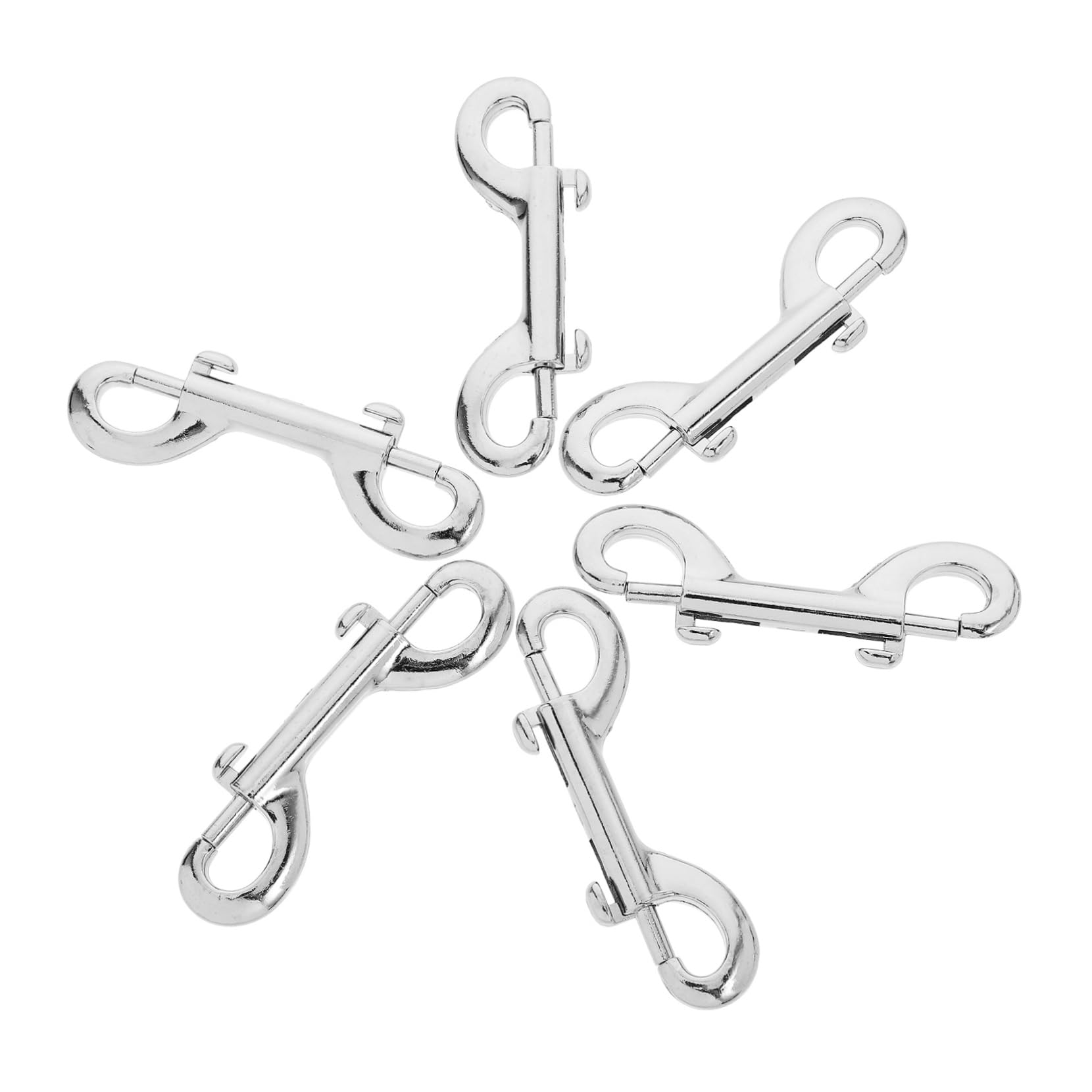 MUCKLILY Dog Leash Two Handles Rope Leashes for Dogs 6pcs Double Ended Bolt Snap Hooks