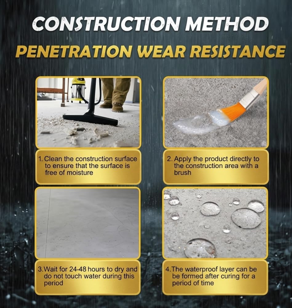 Image of Crack Seal Glue 300gm with Brush Transparent Waterproof Resin Epoxy for Roof Leakage Crack Seal Agent Roof Water Leakage Solution Water Proof Glue for Waterproofing (300 GM / 1 PACK)