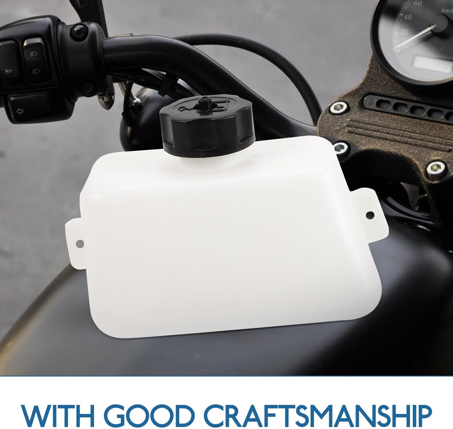 SUPVOX Mini Bike Gas Tank Cover Compatible with 43Cc 47Cc 49Cc 2 Stroke Engines Small Replacement Fuel Cap for Mini off-Road Motorcycles