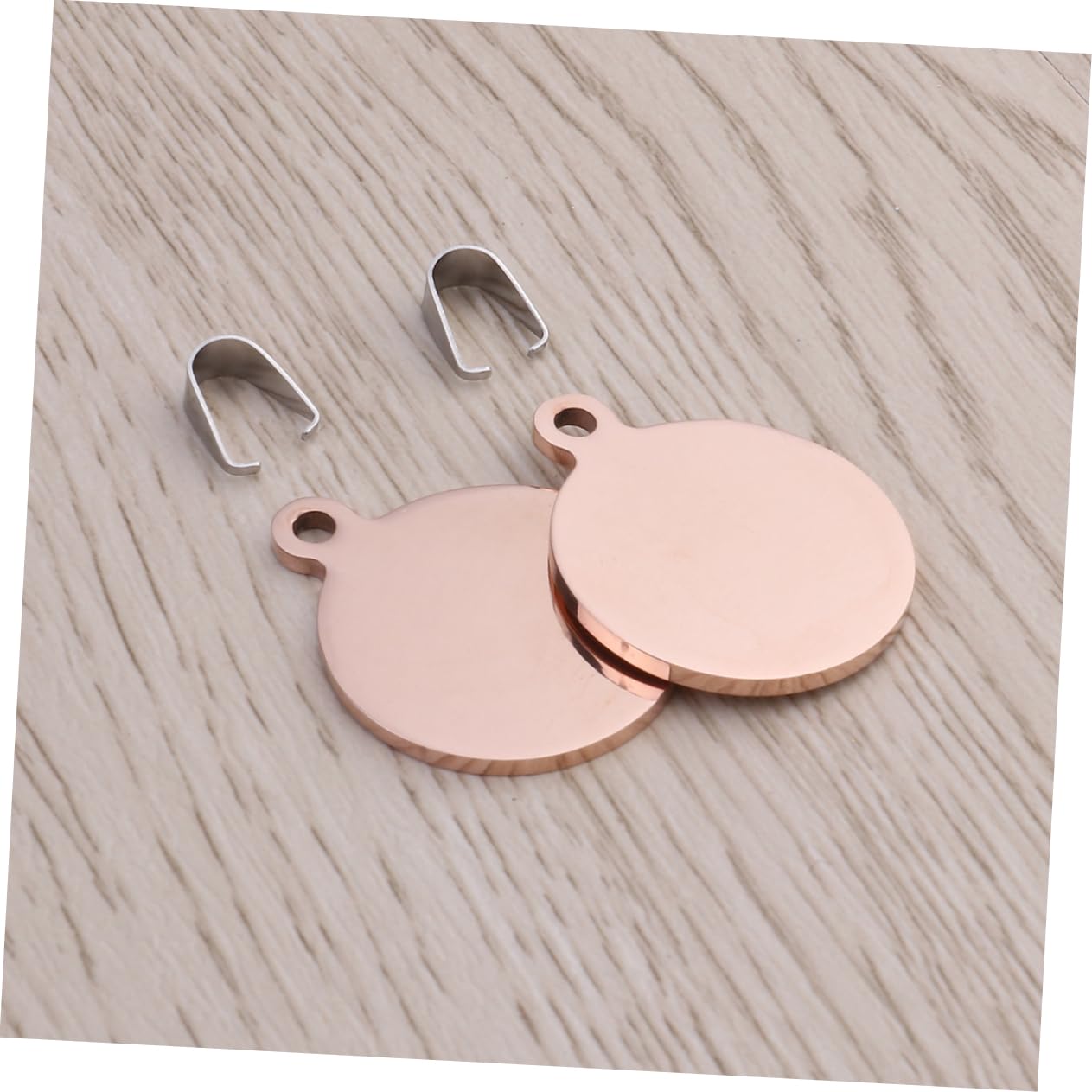 JOINPAYA 2pcs DIY Pet Id Tags Dog and Cat Tags Blank Scratch and Wear Resistance