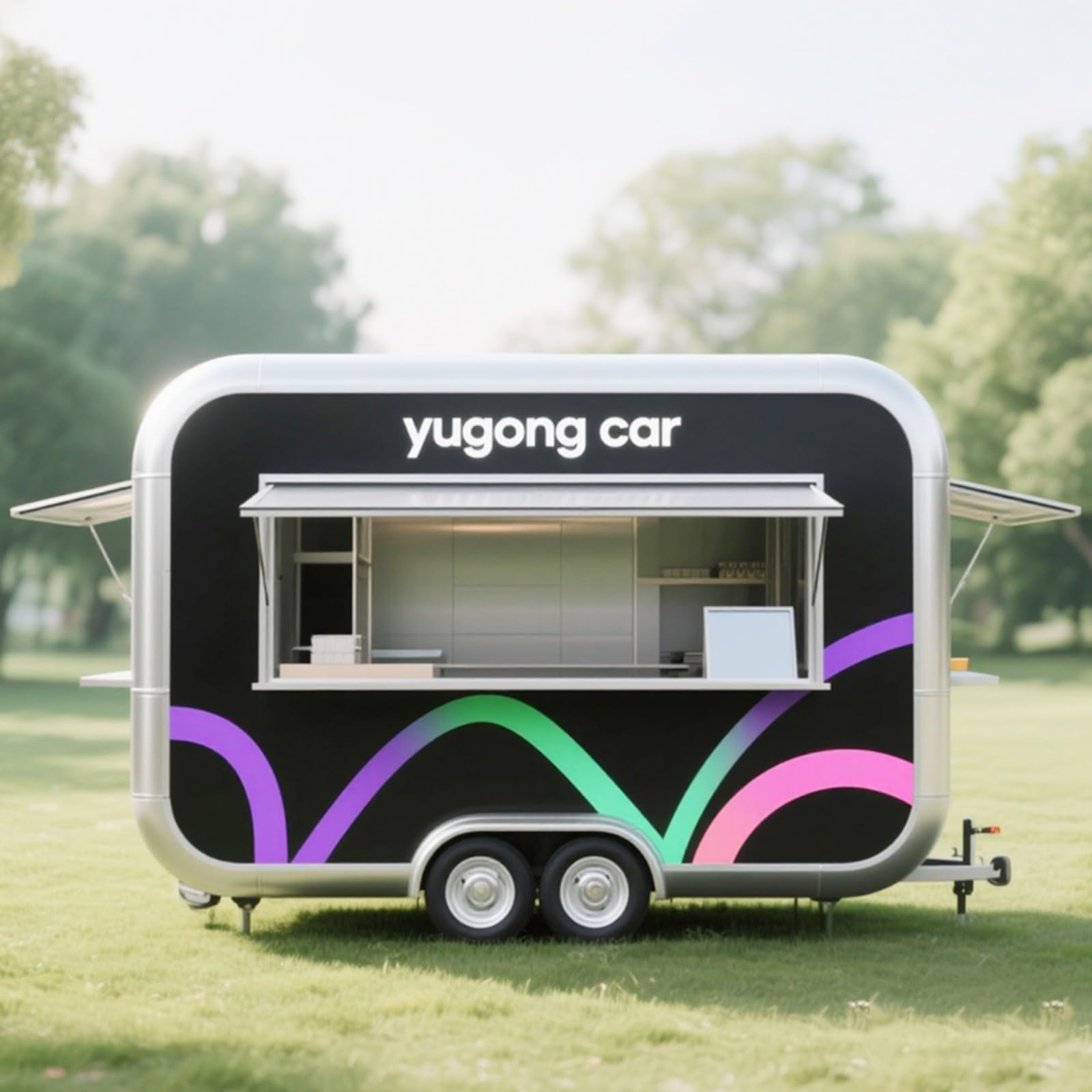 Food Concession Trailer – Fully Equipped Mobile Kitchen for Coffee, Ice Cream & Snack Business