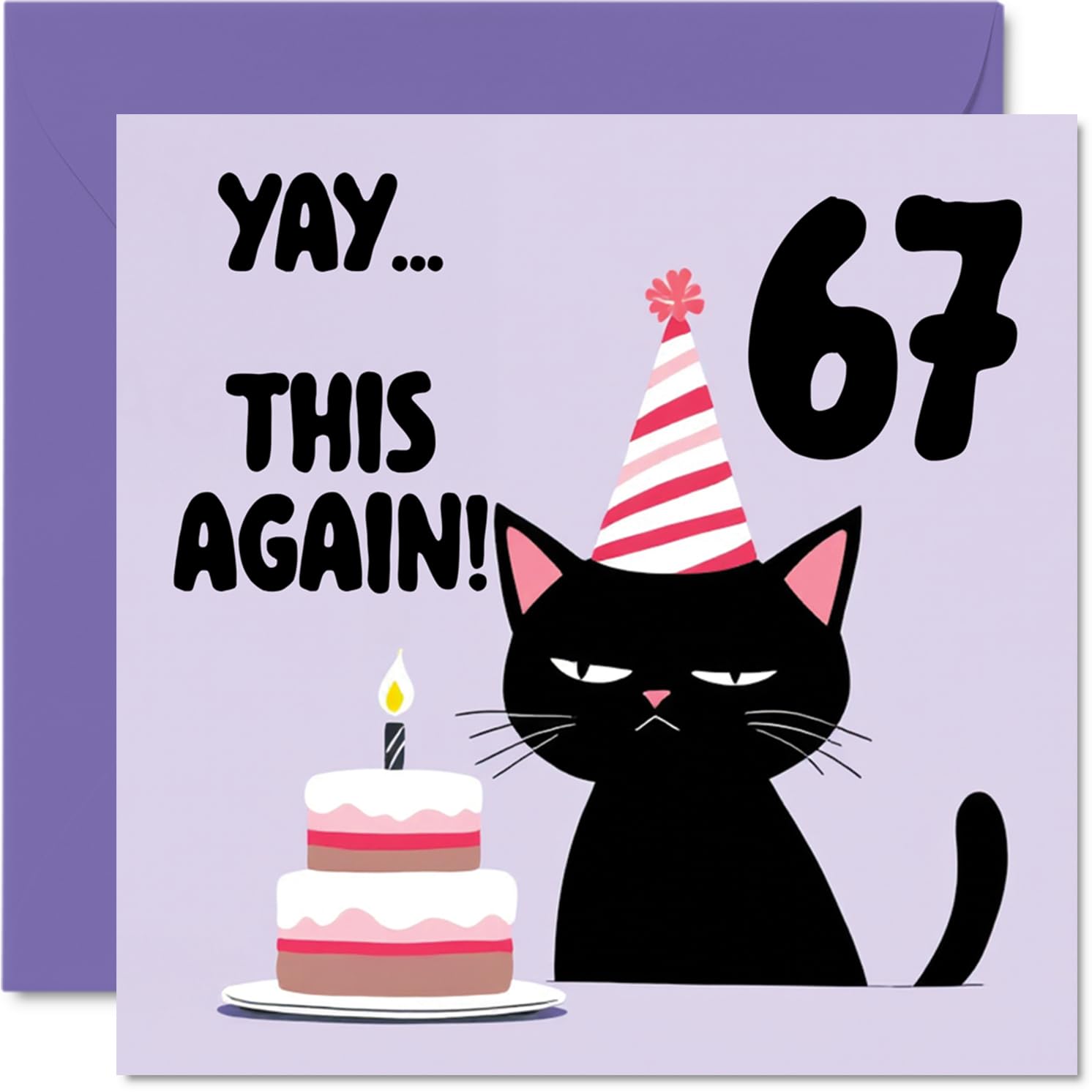 67th Birthday Cards for Women and Men, Yay This Again