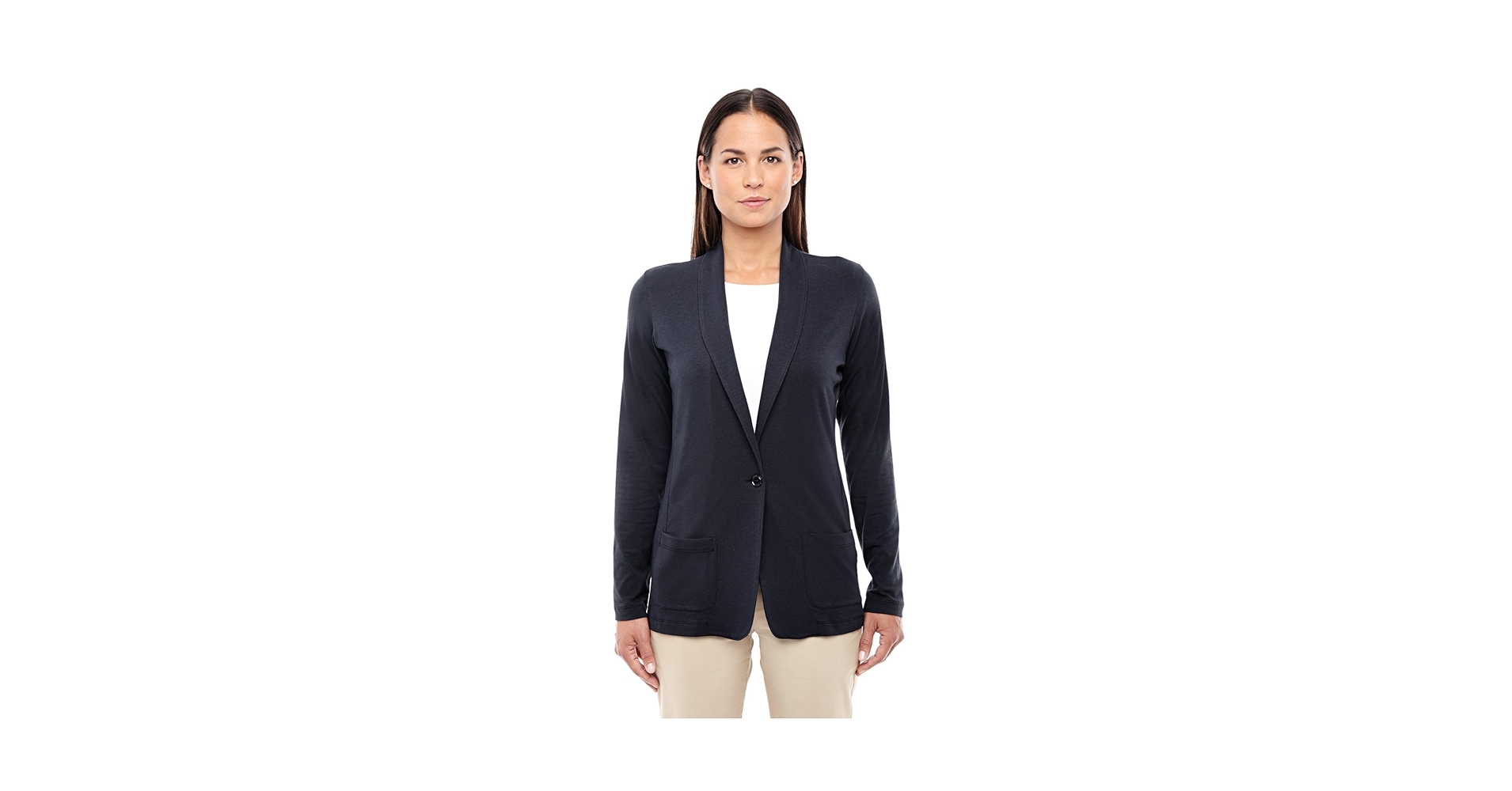 Devon & Jones Ladies' Perfect Fit™ Shawl Collar Cardigan XS