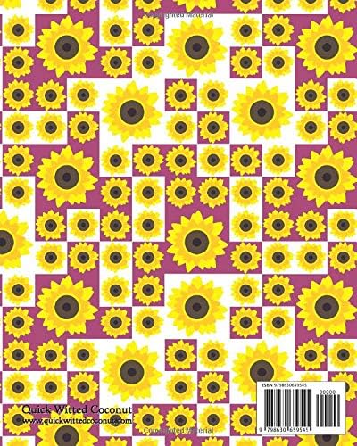 Sunflower Notebook - Ruled Pages - 8x10 - Large (Plum) - Image 3