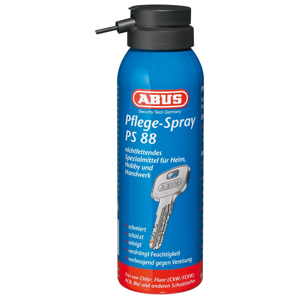 Abus VKPS88 125 - Expositor 12 unidades de Spray lubricante libre de grasa y repelente a la humedad 125ml