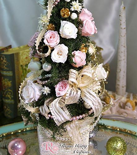 ハンドメイドアーティフィシャルフラワー クリスマスコーン