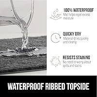 Vista 12 de Gorilla Grip - Tapete afelpado original de goma con perfil bajo, resistente, duradero, impermeable y fácil de limpiar para interior y exterior