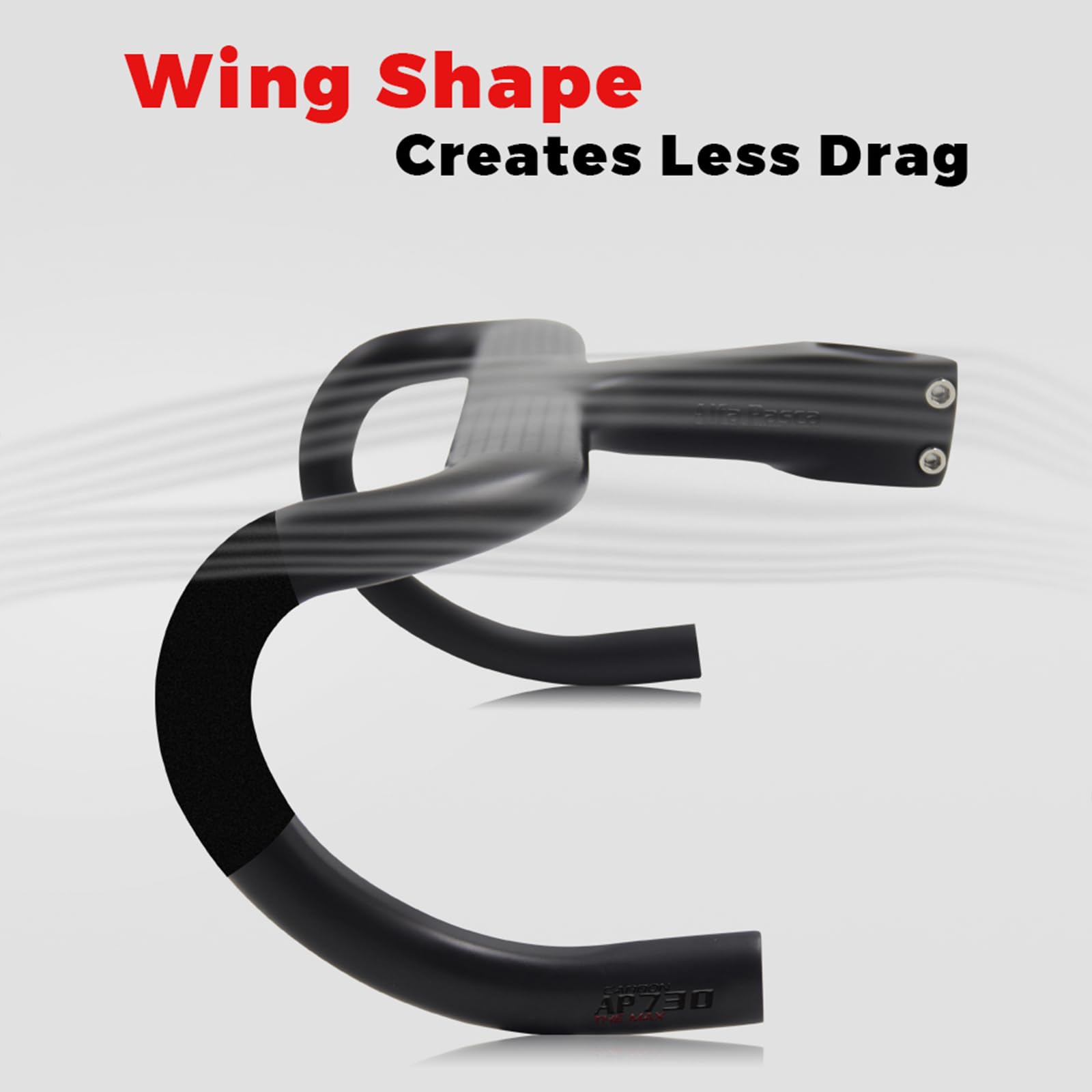 Manubrio integrato bici da corsa 31.8 Alfa Pasca manubrio carbonio bici da corsa 28.6 routing interiore manubri per bici da corsa UD opaco 400 * 110mm