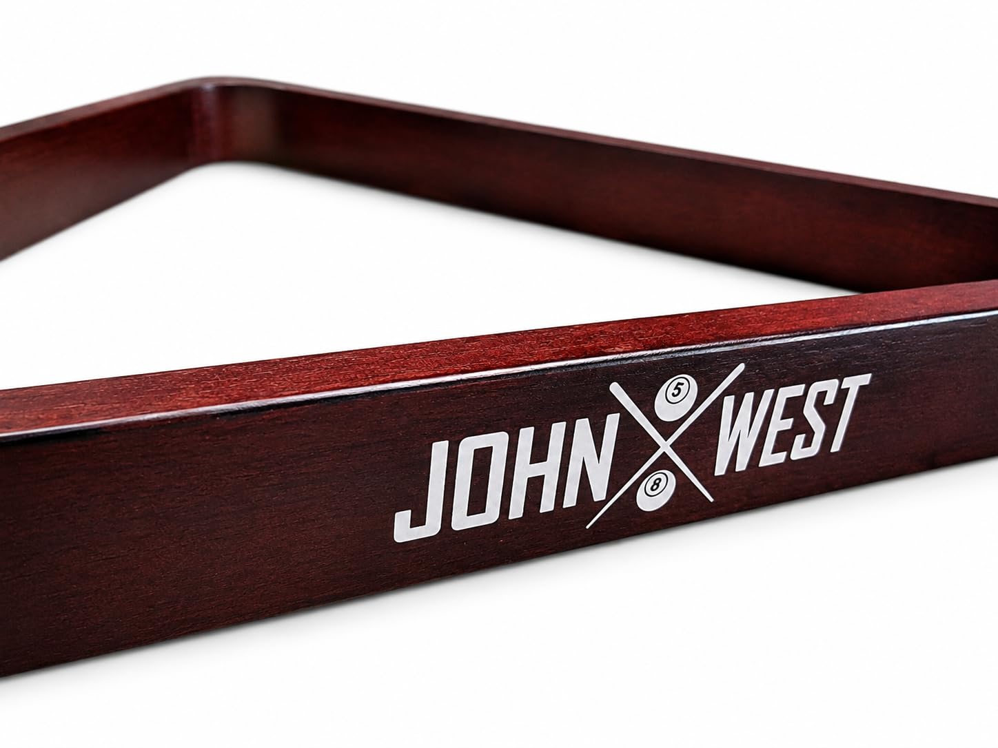 John West Triangolo per palle da biliardo 57 mm Mogano