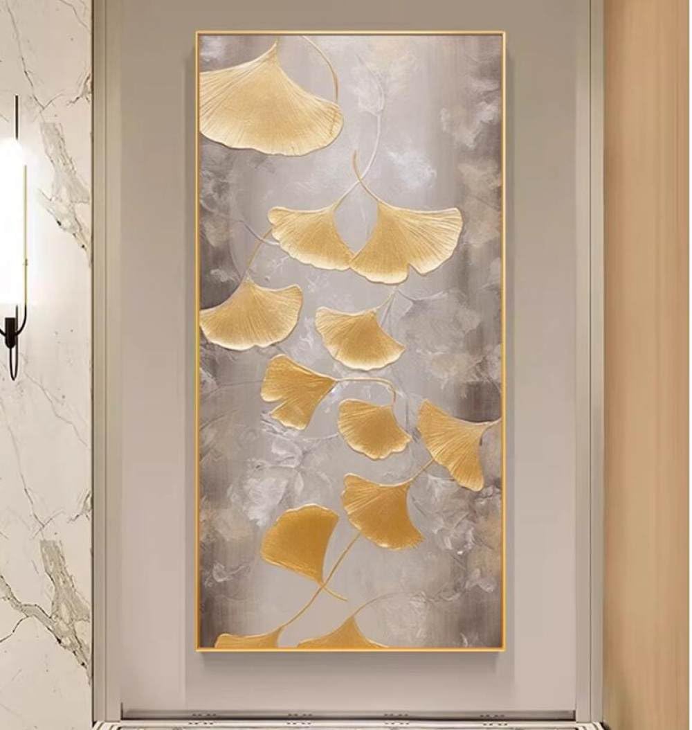 Peinture à l'huile grand format pour habiller un mur vide blanc