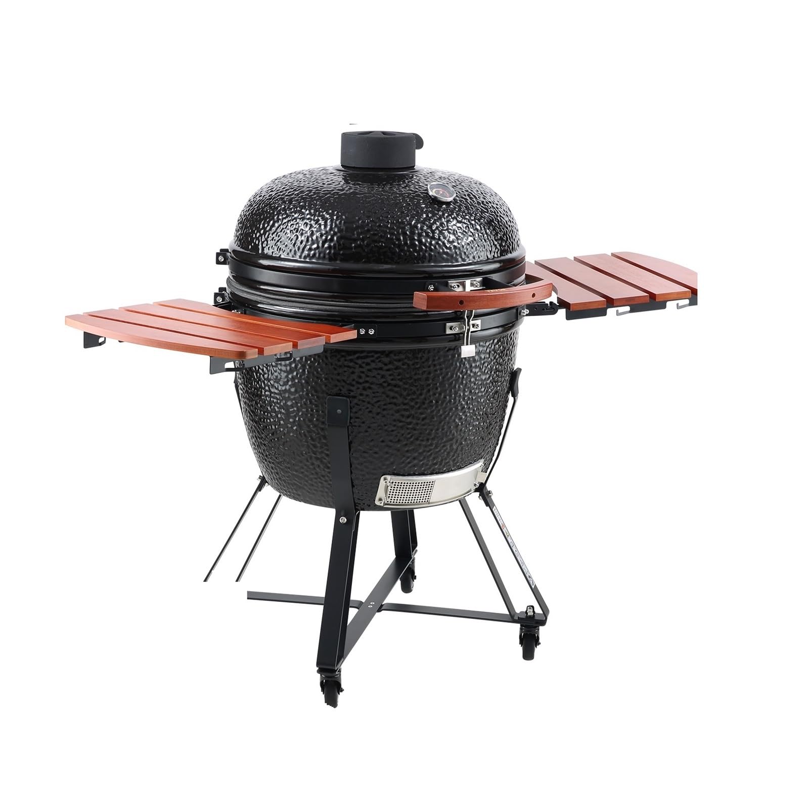 18/24 cali przenośny grill węglowy grille gazowe na propan z pokrywą i wózkiem glina i grill ze stali nierdzewnej na piknik kempingowy(24inch)