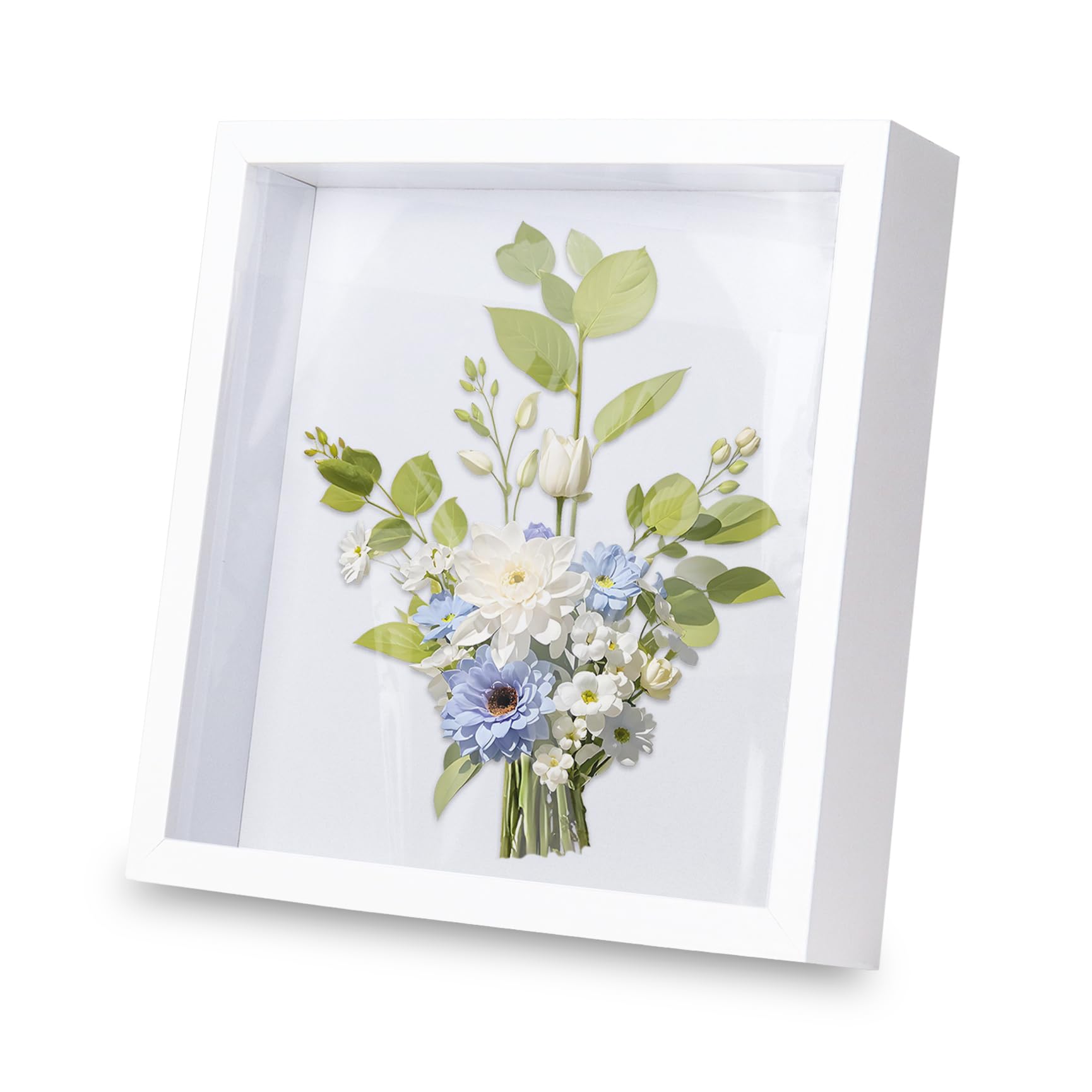 3D Shadow Box, Wooden Deep Box Frame Display Photo Frames Shadow Box ...