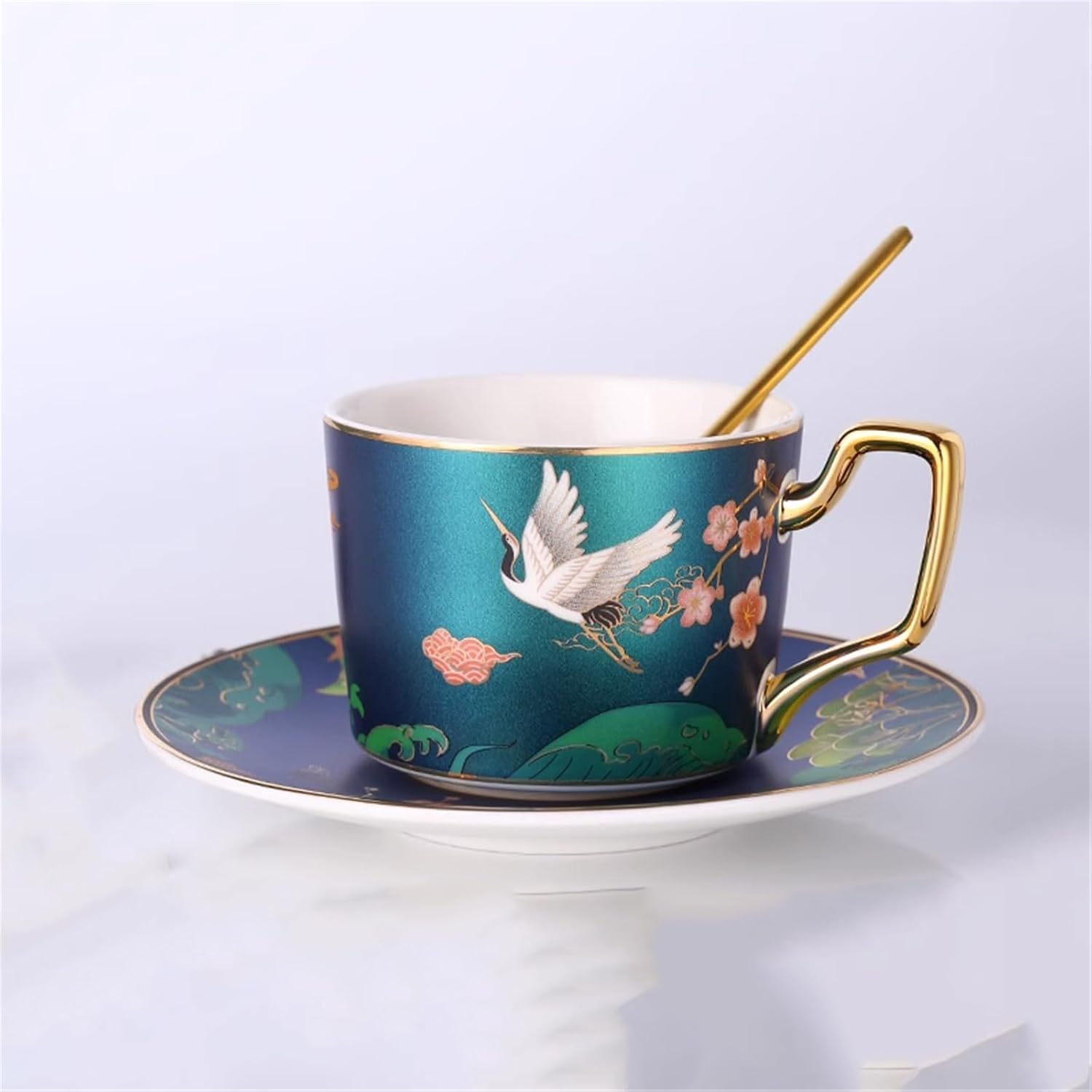 European Hand,Painted Coffee Cup Set, For Chinese Afternoon Tea-style6