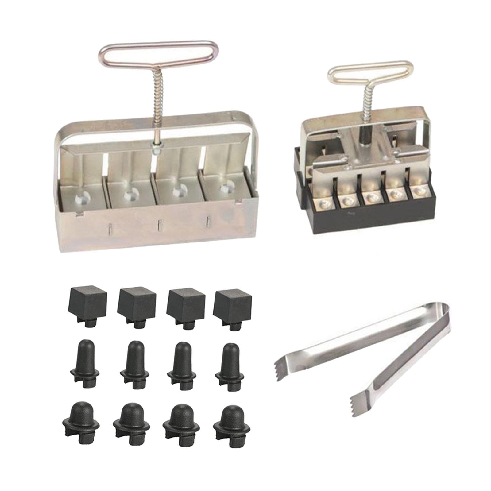 Outil de Fabrication de Mottes de Terre pour La Culture Des Plantes, Outil de Création de Mottes de Terre, Plateau de Semis pour Rempotage, Terreau Po, Set C