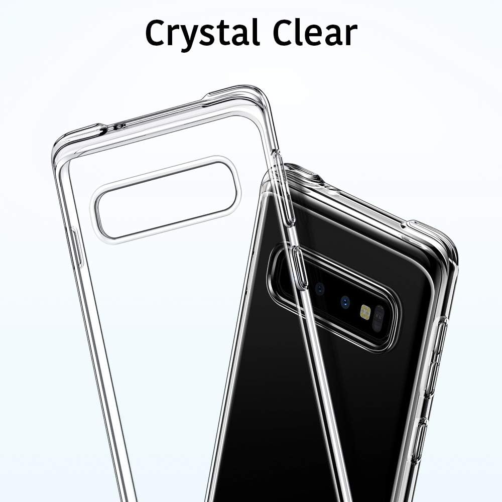 ESR Essential Guard Clear Case Compatible with Samsung Galaxy S10, Soft Flexible Silicone Cover Bumper Reinforced Corners, Shock Absorption Scratch Protection for Galaxy S10 - Jelly Clear