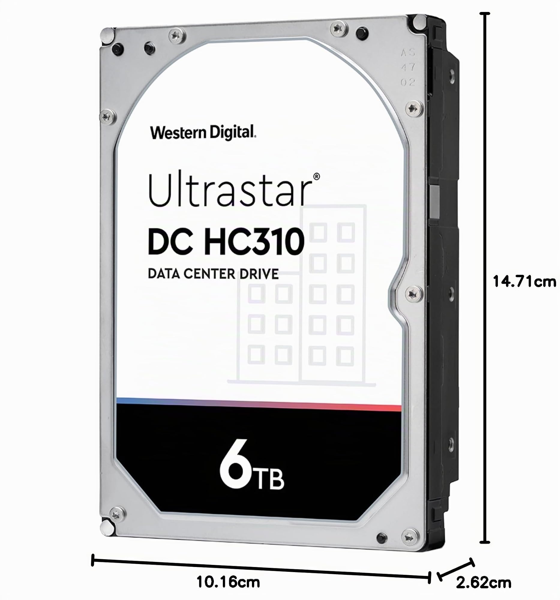 HGST Ultrastar HUS726T6TALE6L4 - Disco Duro Interno, 3.5" SATA, 6 TB, Color Blanco