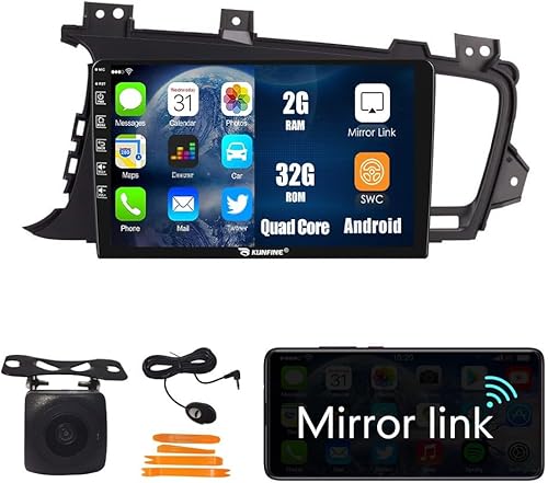 Android 10 Autoradio coche navegación Headunit reproductor multimedia GPS Radio pantalla táctil para KIA OPTIMA K5 2009-2015 disponible en Yaxa El Salvador