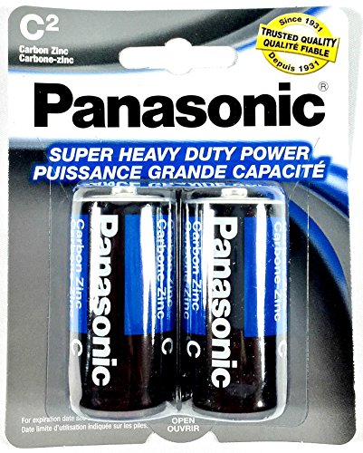 4Pc Size C Panasonic Batteries Super Heavy Duty Power Zinc Carbon - image 2