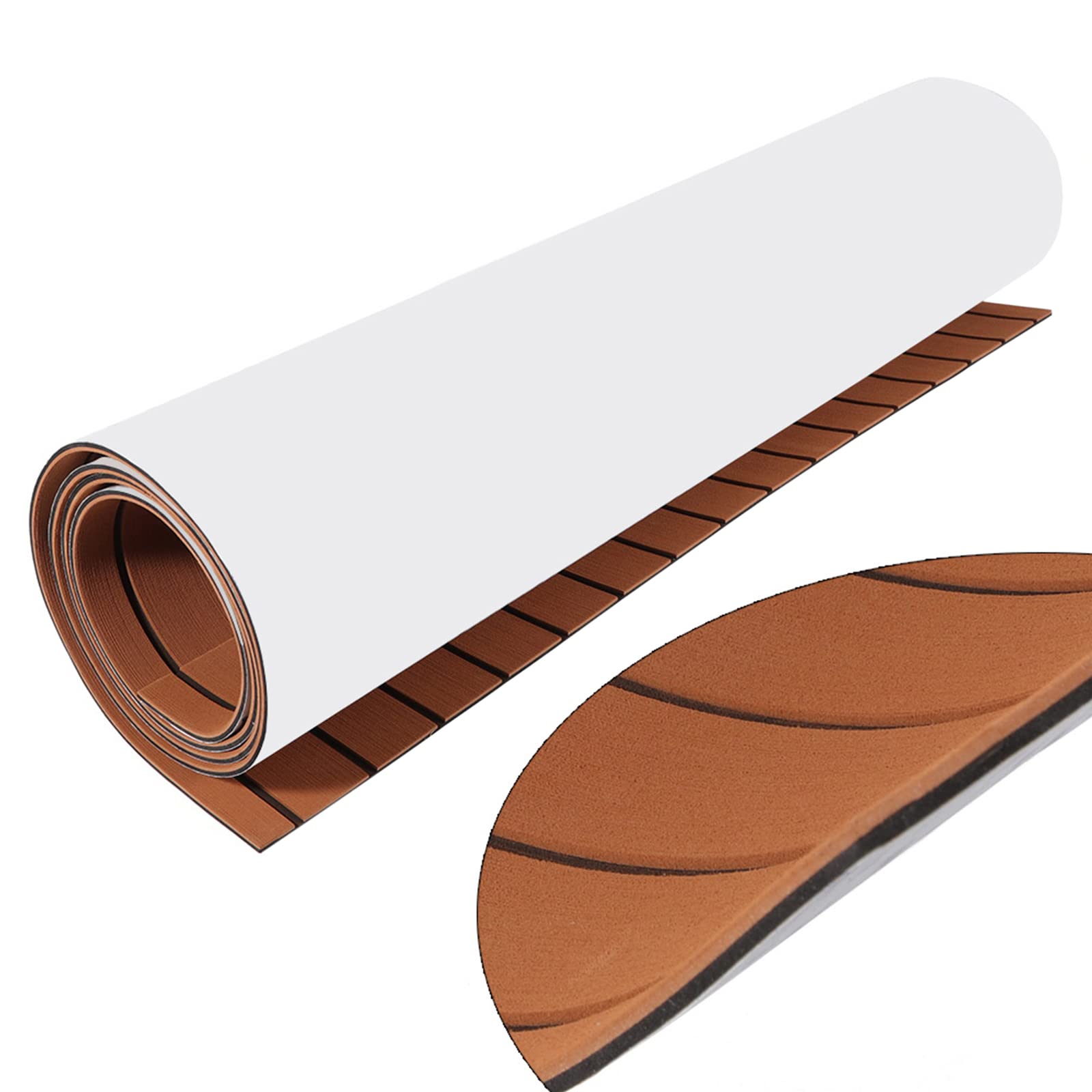 Shiyinge Bootsdeck Matte 240x90cm - EVA Anti-Rutsch Bodenbelag Selbstklebend Für Yacht & Boot