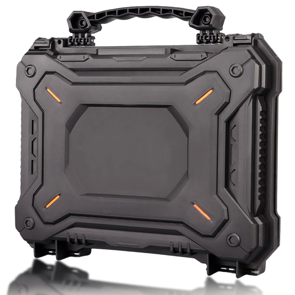 Caja de seguridad táctica para equipo militar, caja de almacenamiento de herramientas, cámara, protección de teléfono móvil, impermeable, a prueba de golpes, funda portátil al aire libre, Black, Talla