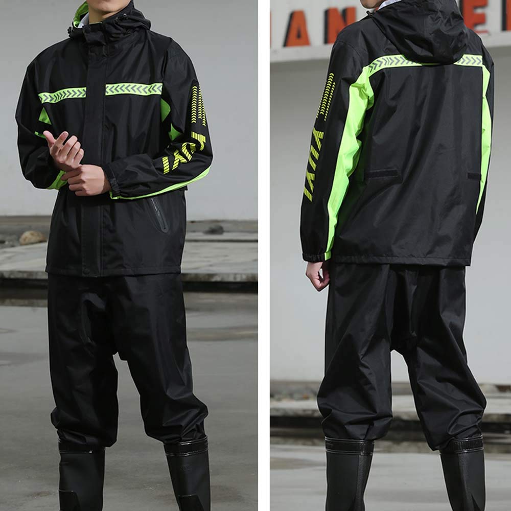 Wasserdichter Anzug für Herren/Damen, Camouflage-Muster, mit Kapuze