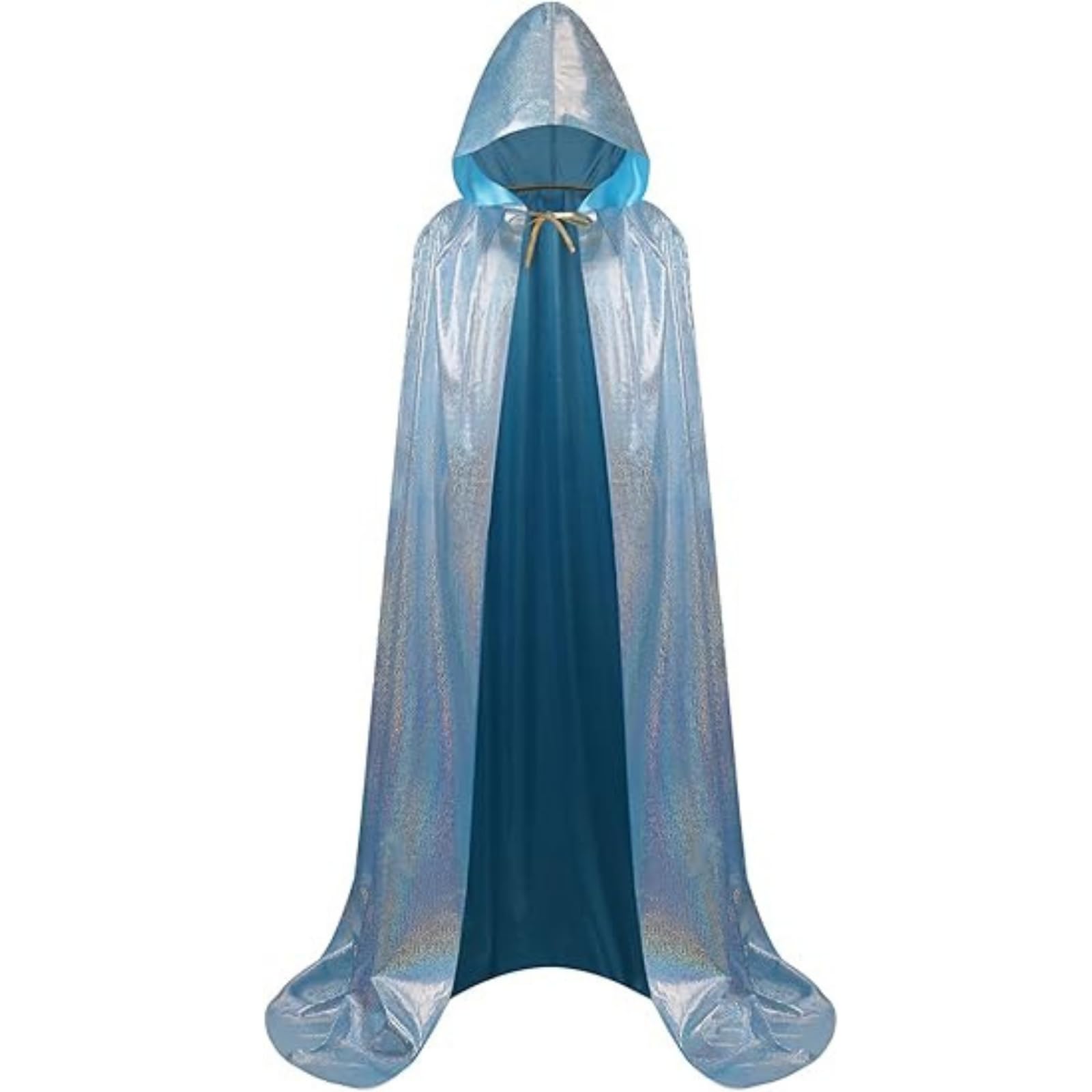 HAPNBCELE Adults Glittering Cape Glitter Hooded Cloak