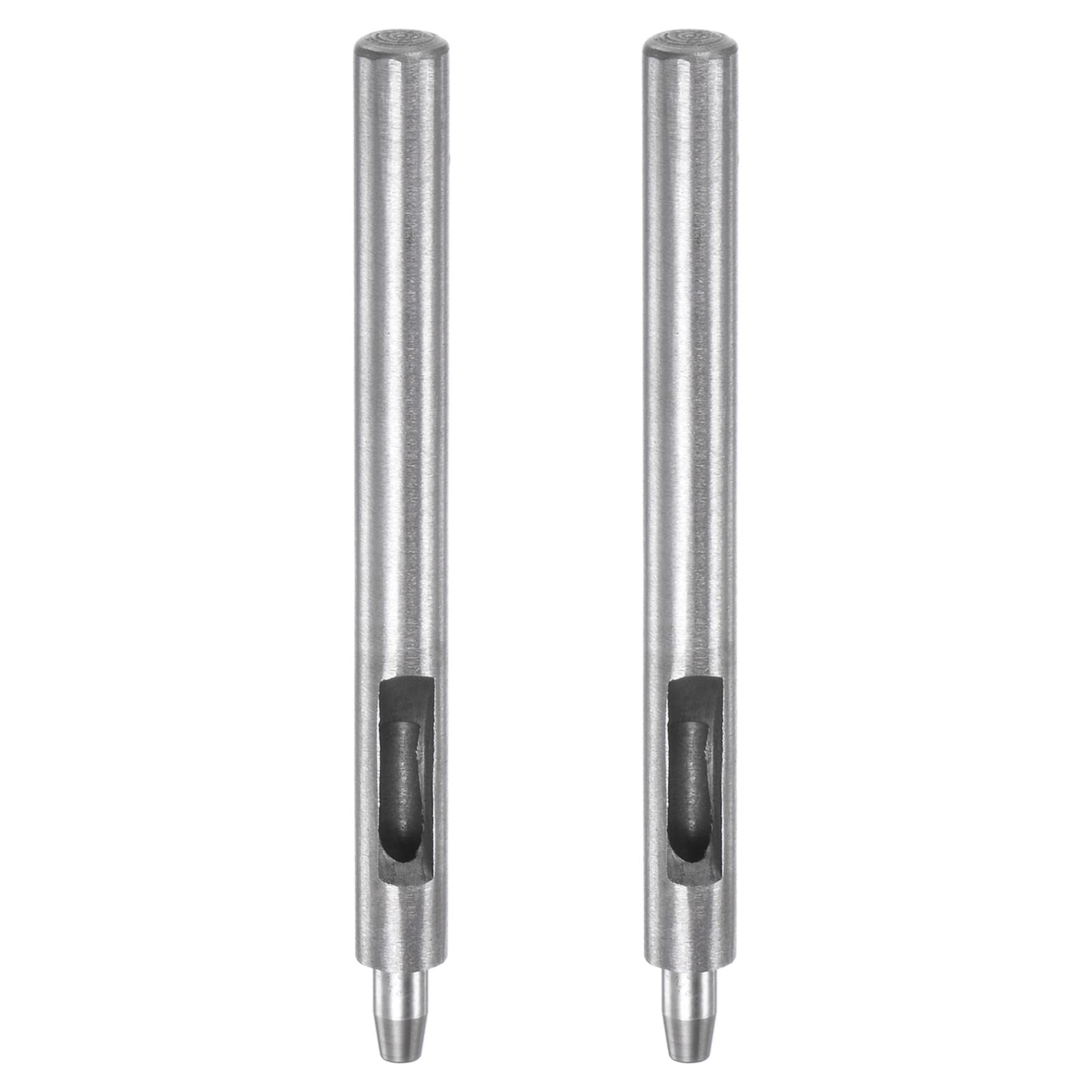 sourcing map 2pcs Leather Hole Punch 3.5mm Straight Round Punch Grommet Snap Rivet Setter for Leather Craft Clothing Handbag Fabric Curtain