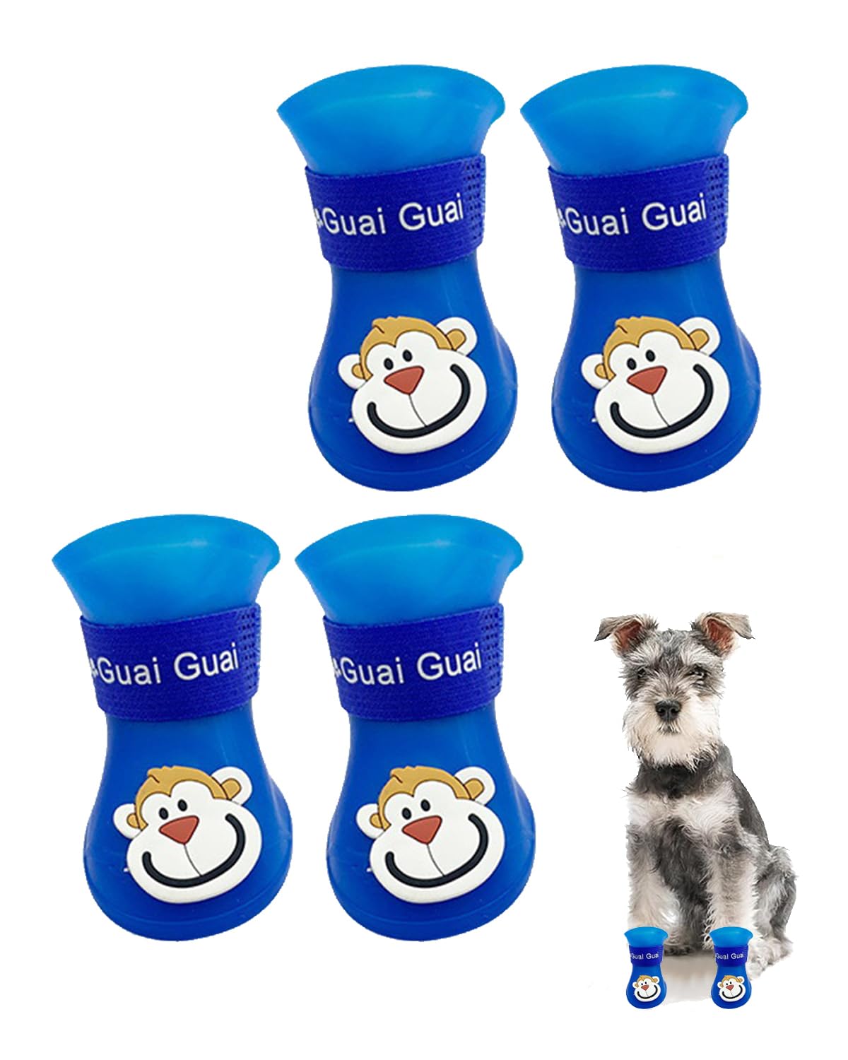 4 PCS Dog Shoes, Shoes for Dogs, Dog Paw Protector, Dogs Shoes for Medium Dogs, Silicone Pet Rain Boots Anti Dirty Anti Slip Waterproof Pet Boots Rain Shoes, Not Suitable for Large Dogs (4.7cm*6cm) (B0DCZPYM9D) Amazon Price History, Amazon Price Tracker