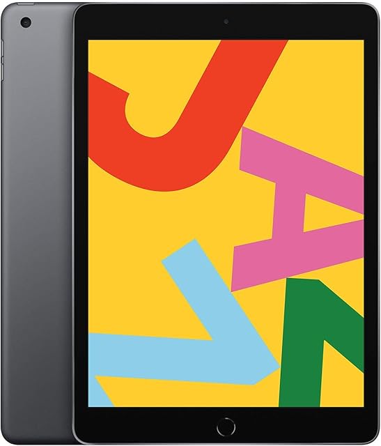 2019 Apple iPad (10.2-inch, WiFi, 32GB) - Space Grey (Renewed)