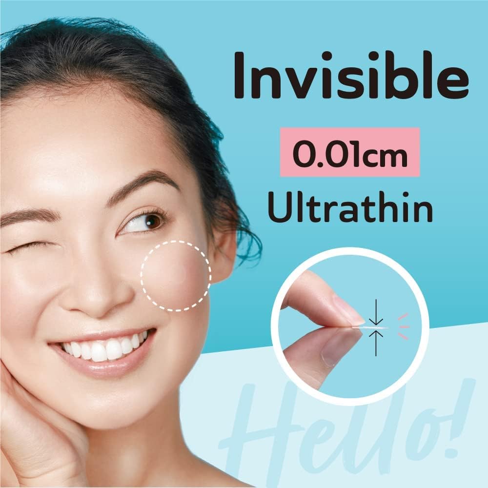 DERMA ANGEL Ultra Invisible Dark Spot & Large Pimple Patches, Salicylic Acid Acne Patches for Face - Day & Night Hydrocolloid Acne Stickers