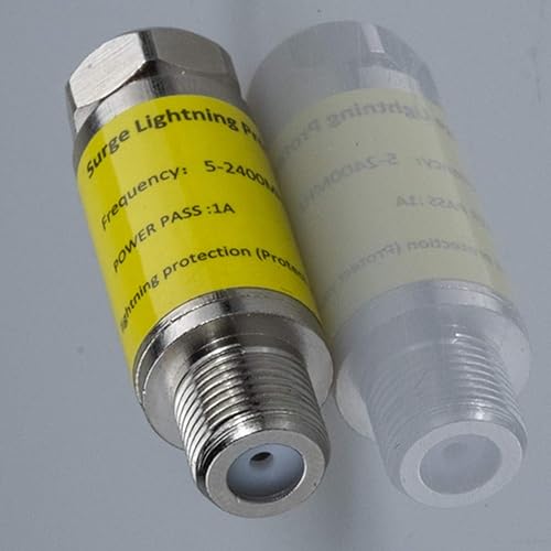 Miniatura 3 de Protector de cable para TV, 2 protectores coaxiales contra sobretensiones para antena satelital, cable de TV, protector contra sobretensiones para