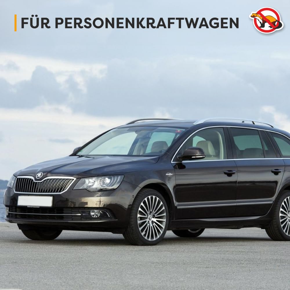 Light&Flash Marderschutz für Auto | Schutz von 2 Seiten des Motors | Energieversorgung / 12 V Stromausgang | Ultraschall Nagetierabwehr