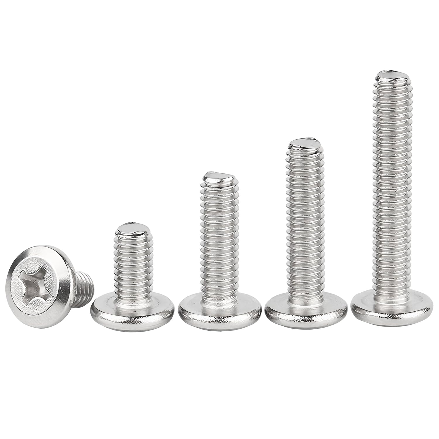 Ctyjia M3x6mm Stainless Steel 304 Flat Head Inverted Phillips Screws, Full Thread, 20Pcs