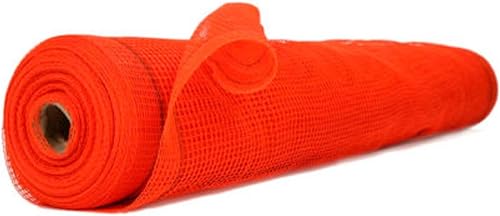 Red de seguridad para escombros naranja ignífuga (4' x 150', naranja)