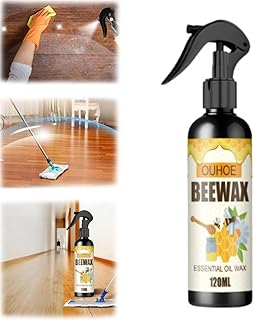 OUHOE Natural Micro-Molecularized Beeswax Spray 120ML,Beeswax Spray Cleaner,Beeswax Spray Furniture Polish And Cleaner,Beeswax Furniture Polish Spray,Wood Seasoning Beewax for Furniture Floor (1PC)