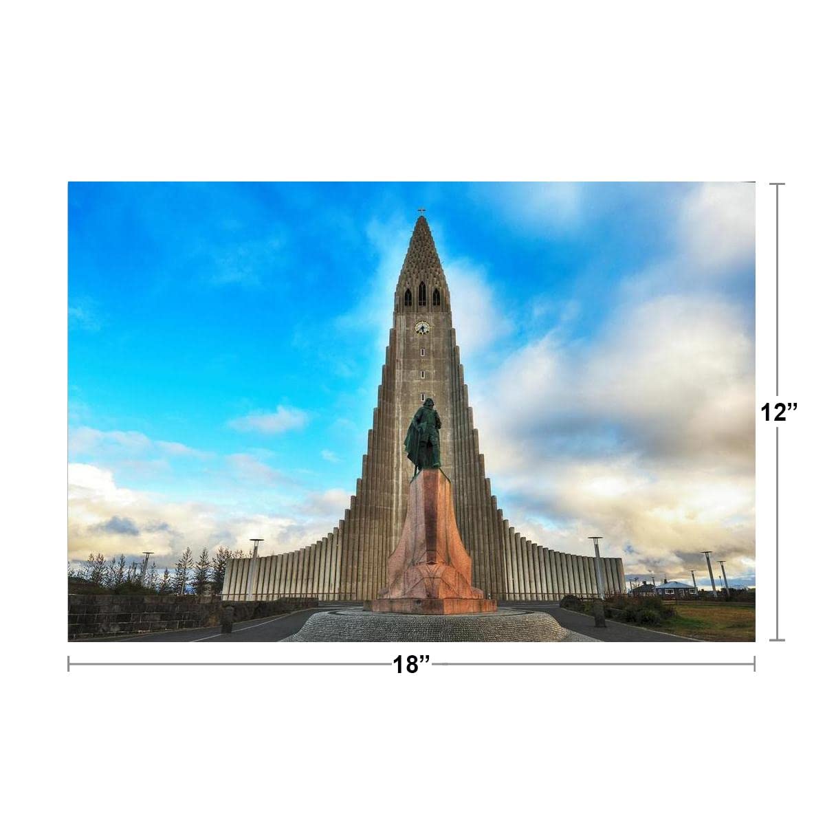 Amazon.com: Leif Erikson Statue Hallgrimskirkja Church in