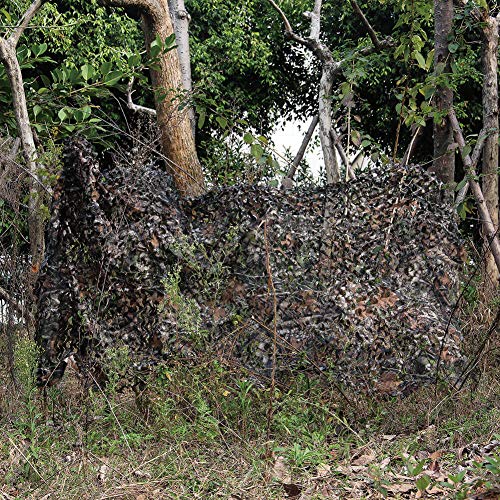 HYOUT Woodland Camouflage Netting,Jungle Maple Camo Net for Hunting Shooting Blind Camping Military Party Decoration Watching Hide