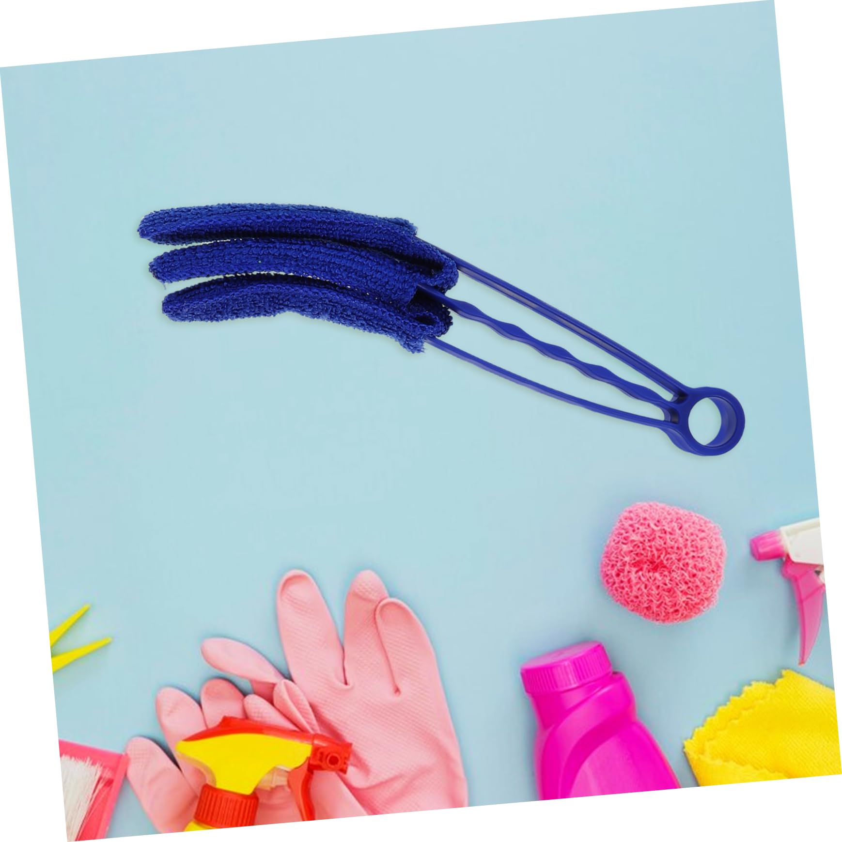 jojofuny Cepillo de Limpieza para persianas Herramientas para Limpiar persianas Limpiador de Cortinas Limpiador de Aire Acondicionado Plumero para persianas de Vinilo Plumero Ciego