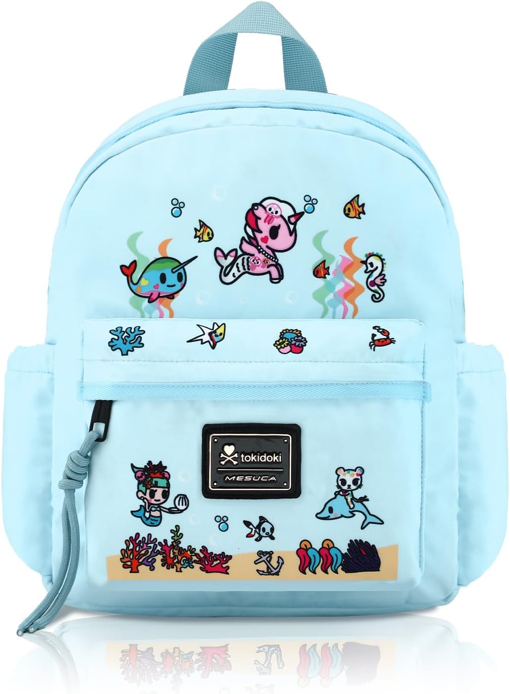 Tokidoki Unicorno Mini Backpack Daily Fashion Shoulder Bag Large Capacity Portable Travel Backpack Casual Daypack (blue)