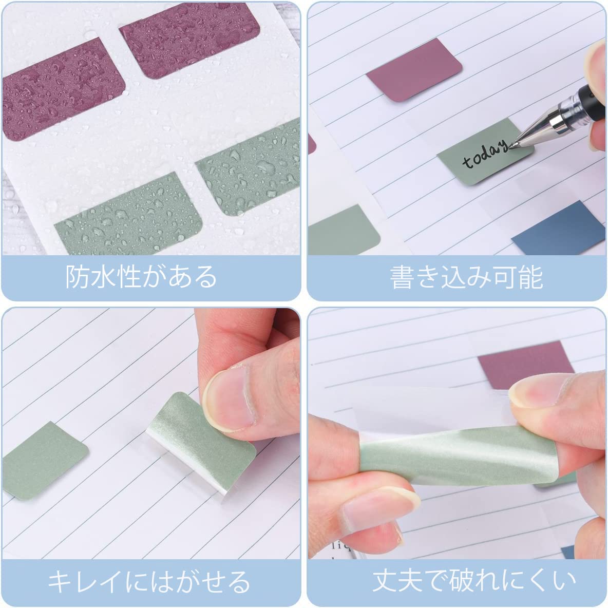 Amazon.co.jp: 付箋 フィルム LOORIPRO 紙インデックス付フィルム