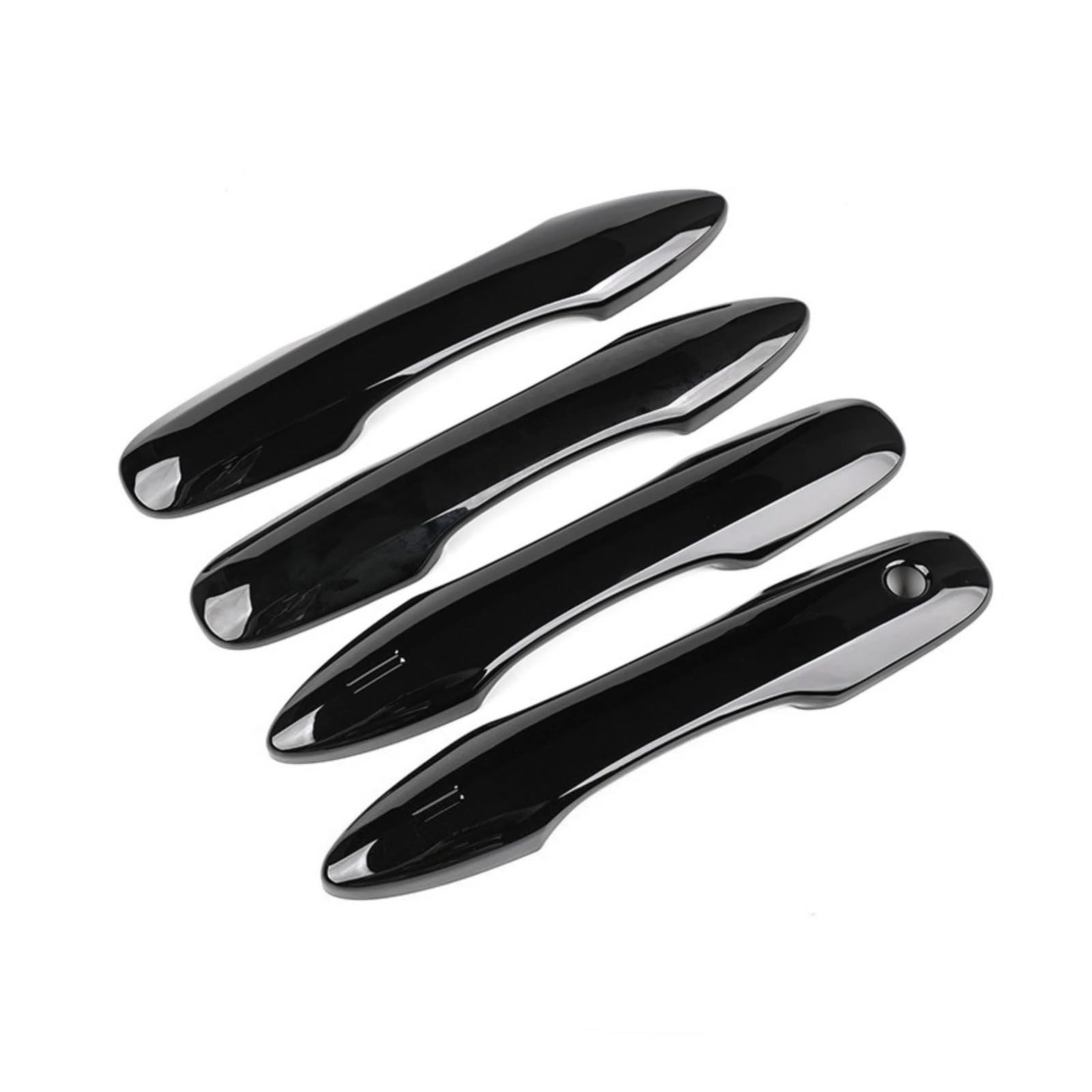Fkhbzm Black Car Exterior Door Handle Cover Sticker Accessories Carbon Fiber For Corolla 2019 2020-2024(Black)