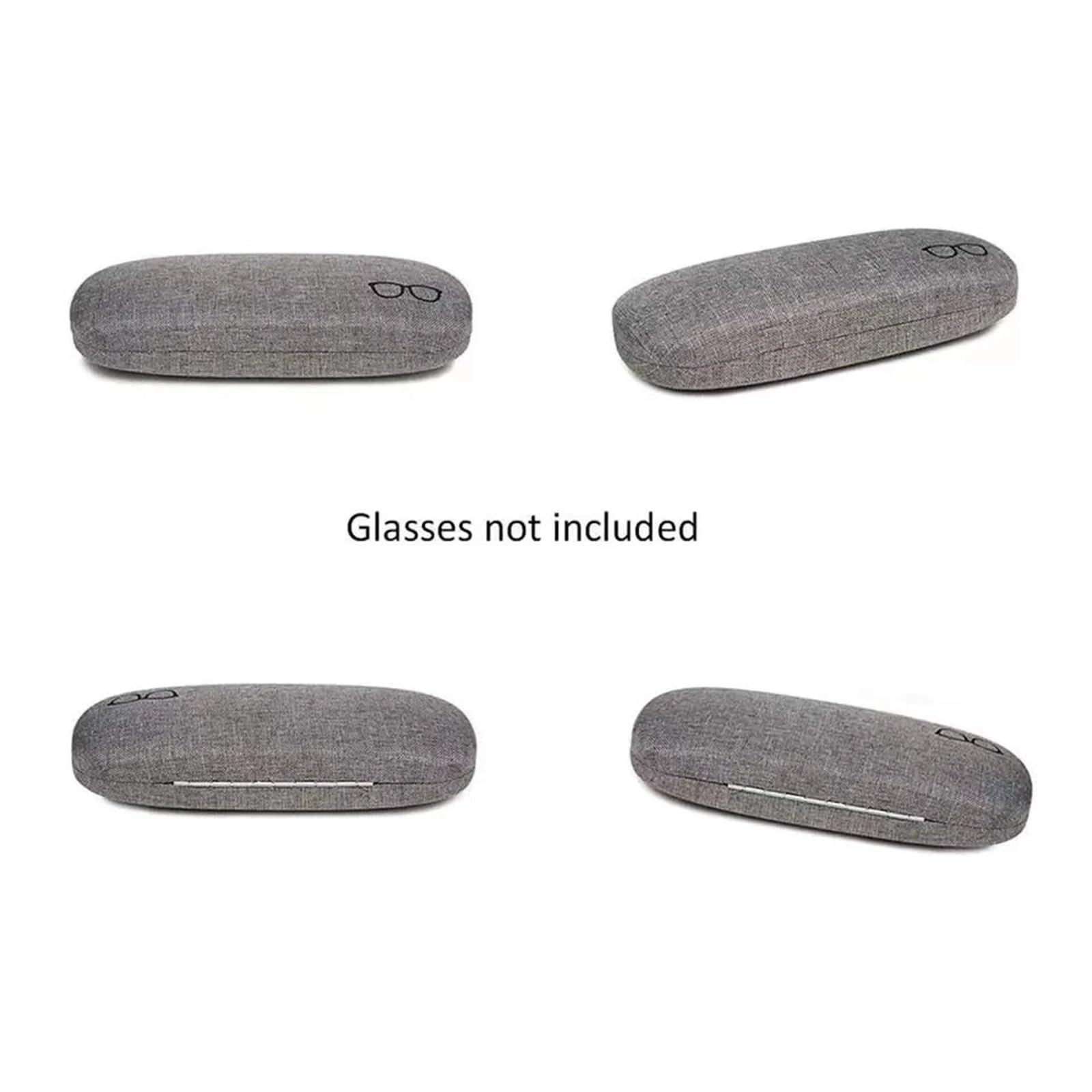 Étui rigide en lin for lunettes de vue, protection optimale for hommes et femmes (lunettes soleil vue)