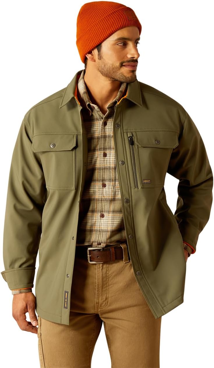 ARIAT Men Rebar Canvas Shirt Jacket