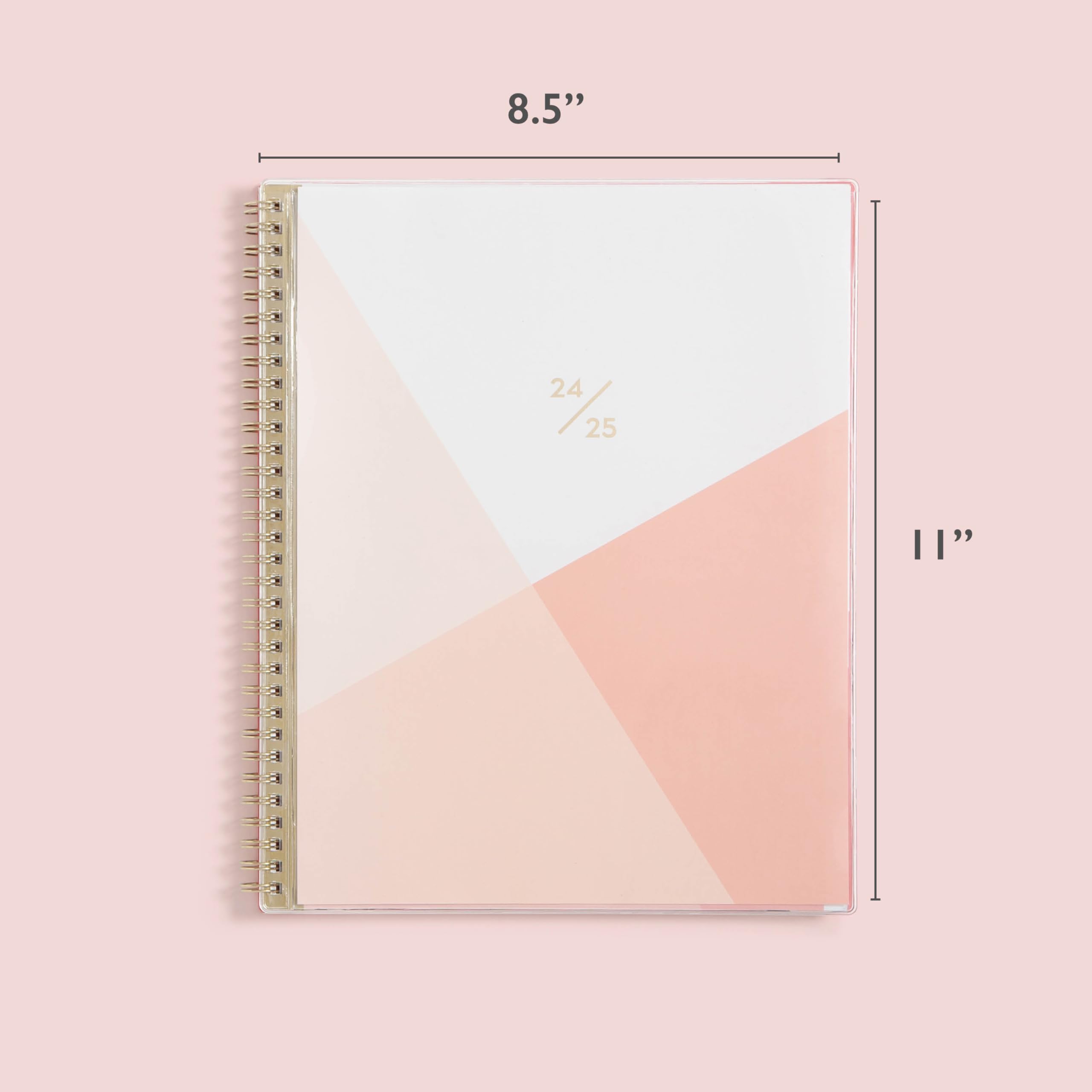 Blue Sky 130619-A25 Wochen- und Monatsplaner 2024-2025, flexibler Einband, Spiralbindung, Cali Pink