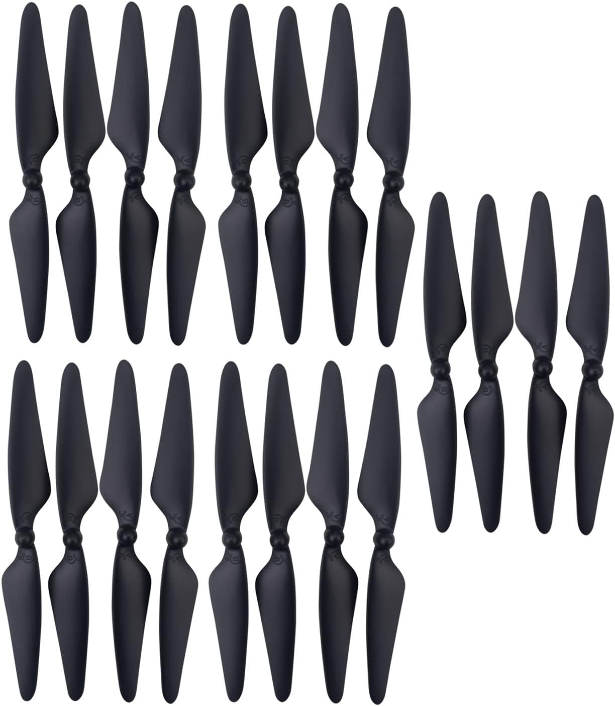 Fytoo 20PCS Propeller for MJX Bugs 3 PRO B3 PRO HS700 brushless Four-axis Aircraft Blade Spare Parts Drone Propeller (Black)