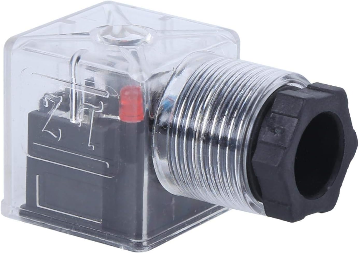 Indicator Plug High Reliability 5Pcs Transparent Solenoid Coil Plug Universal DC 24V 10A Hydraulic Solenoid Valve Mini Size for Solenoid Valve