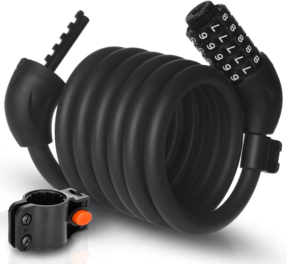 Arltb 6Feet Cable Lock Bike Security Bike Combination