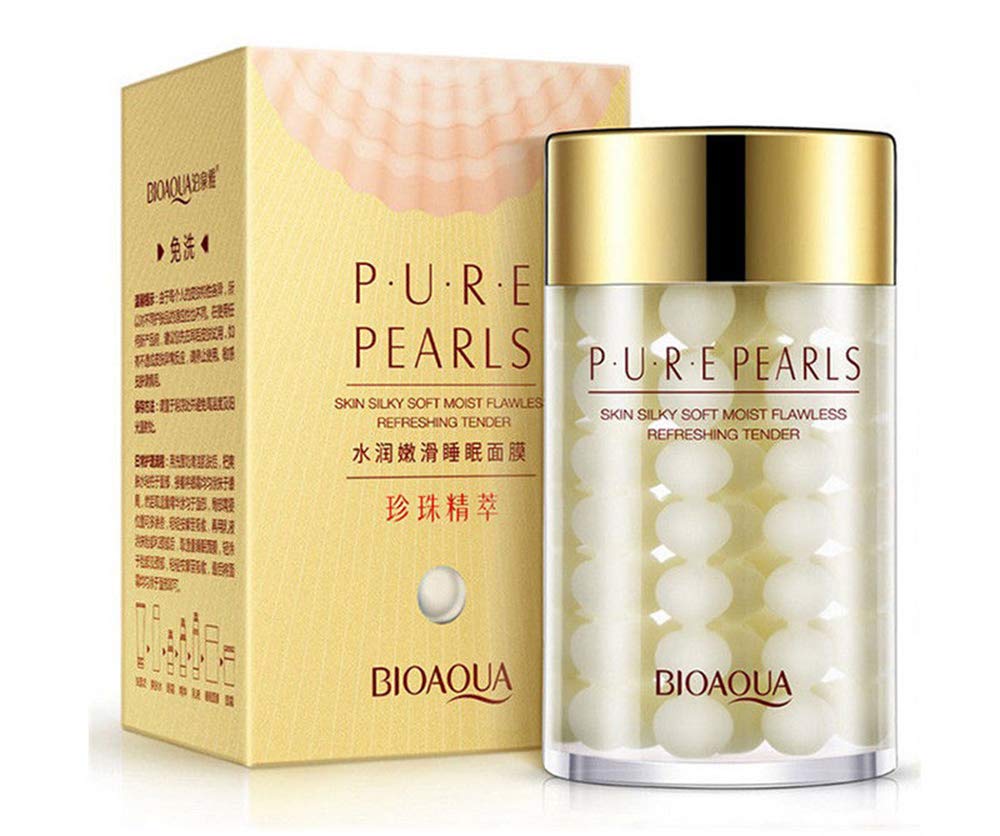 BIOAQUA Face Cream Pure Silk Pearl Essence Hyaluronic Acid Flawless Hydro-Lipid Balance Rejuvenation Moisturizing Refreshing 60g