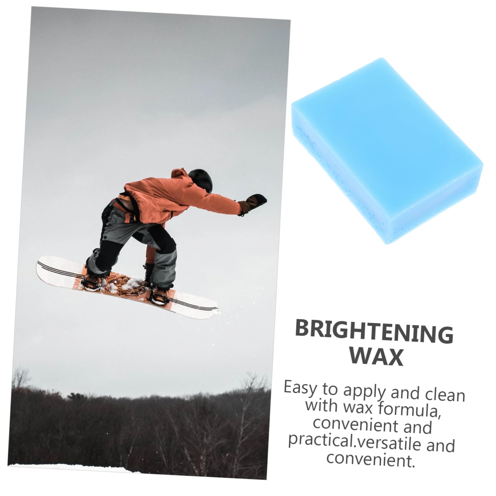 BESPORTBLE Sciolina da Snowboard Acrilica per Snowboard per Skateboard Protettiva per Gli Sci Lucidante per Sci Sciolina per Tavola da Sci Antiscivolo